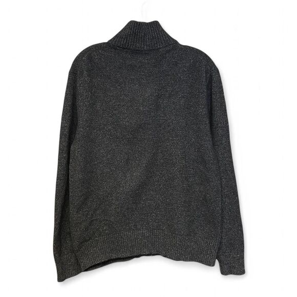 J. Crew wool blend grey black sweater size L - Picture 2 of 5